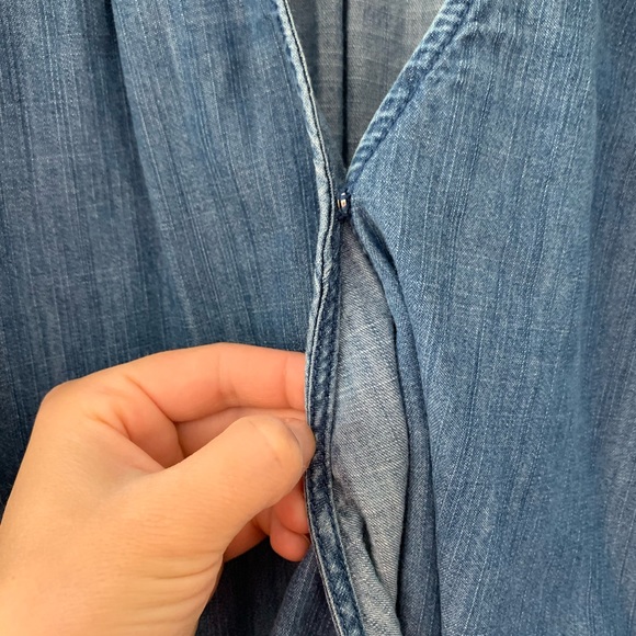 Madewell Denim Wrap Top - Picture 5 of 6